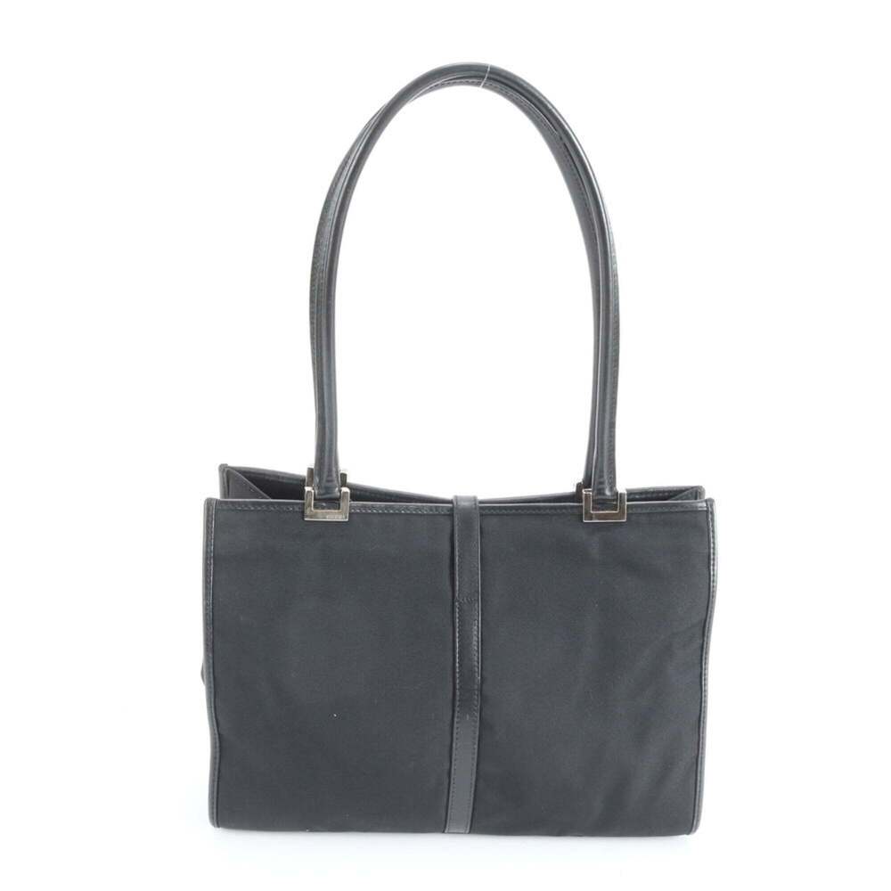 Gucci Jackie 002 1073 Leather Nylon Shoulder Bag, Tote Genuine Leather, Black... - Picture 3 of 9